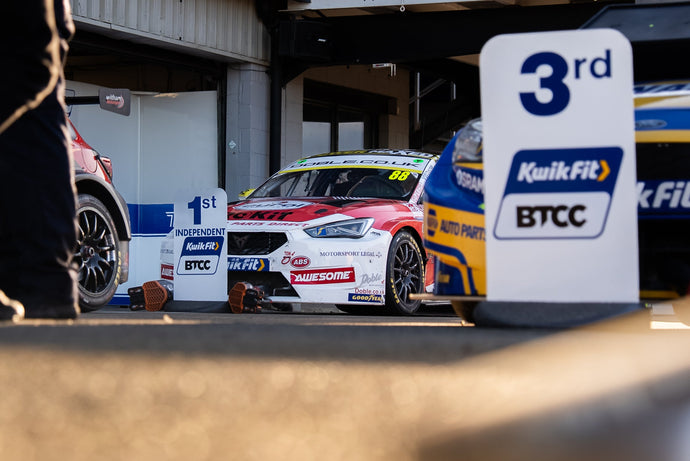 Mikey Doble Battles Hard at Silverstone for Motor Parts Direct with Power Maxed Racing — and Comes Away with Silverware
