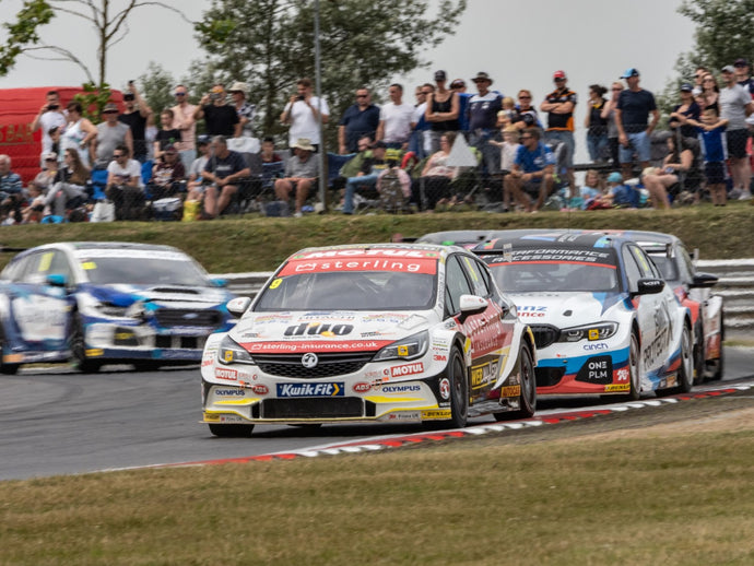 Once again the Sterling Insurance with Power Maxed Racing Vauxhall Astras feature in thrilling entertainment for a packed BTCC crowd